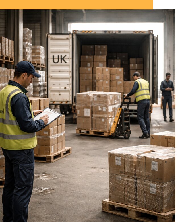 Доставка грузов из Великобритании с таможенным оформлением от 12953