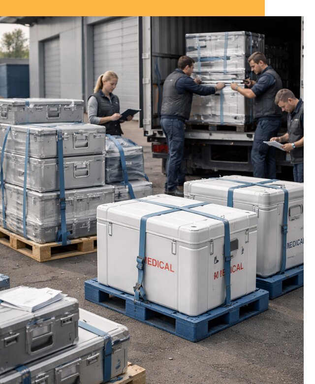 Перевозка медицинского оборудования по всему миру от 15543 руб