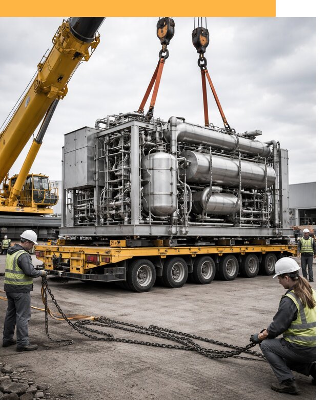 Перевозка тяжеловесных грузов по миру от 155430 руб